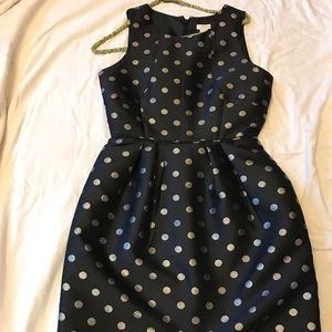 J.Crew black and silver dress